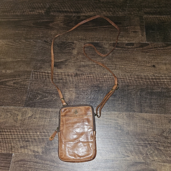Harbour 2nd Benita Leather Crossbody Wallet Cell Phone Bag - Picture 3 of 6